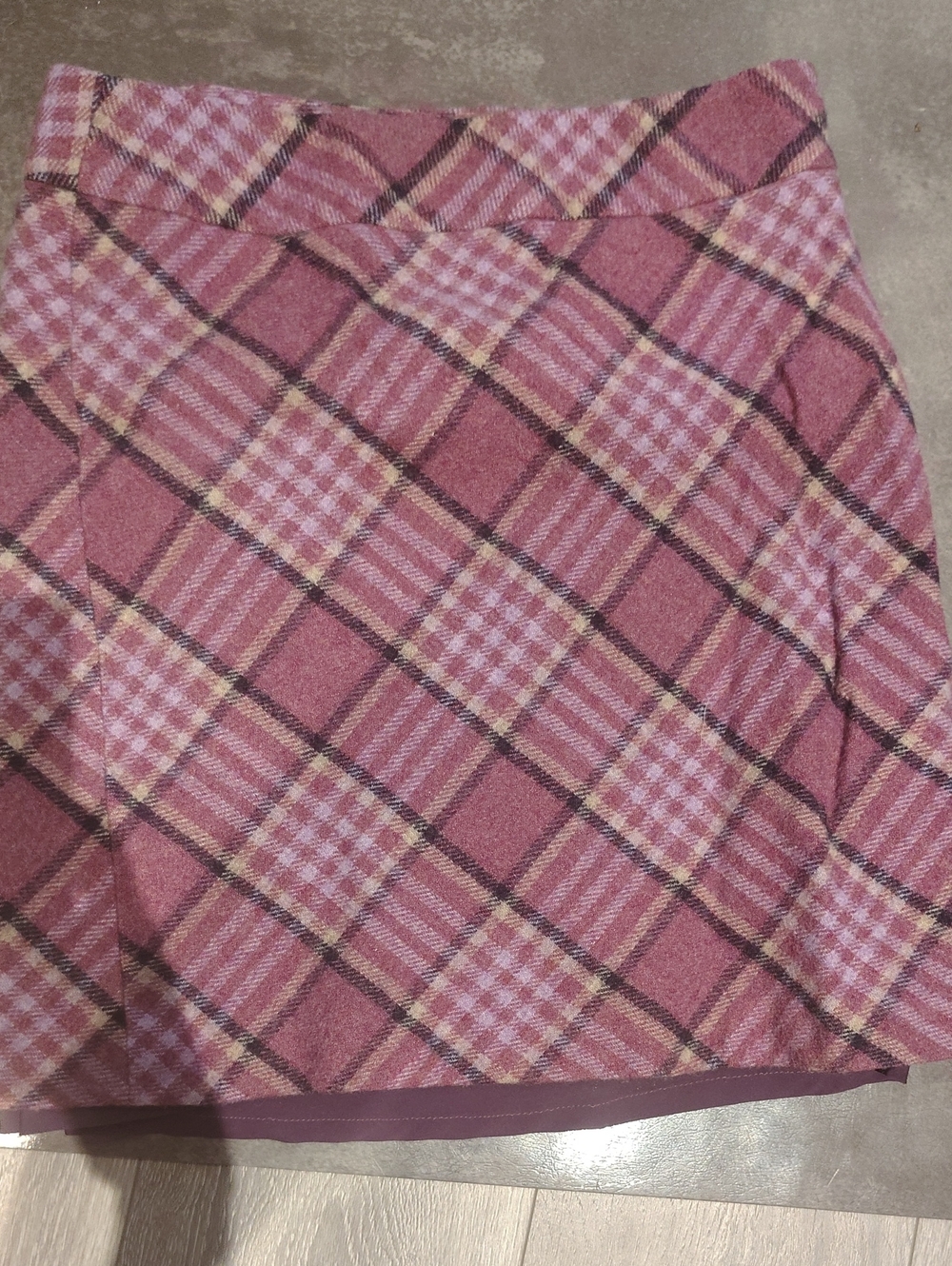 Talbots Pink Plaid Mini Skirt
